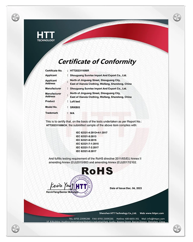 Certificato RoHS